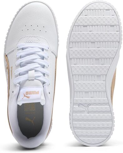 PUMA Women's Carina 2.0 Sneaker, Textile White-Prairie Tan, 6.5 in Saudi Arabia