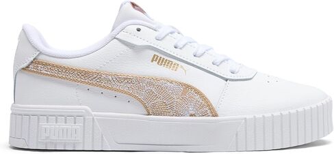 PUMA Women's Carina 2.0 Sneaker, Textile White-Prairie Tan, 6.5 in Saudi Arabia