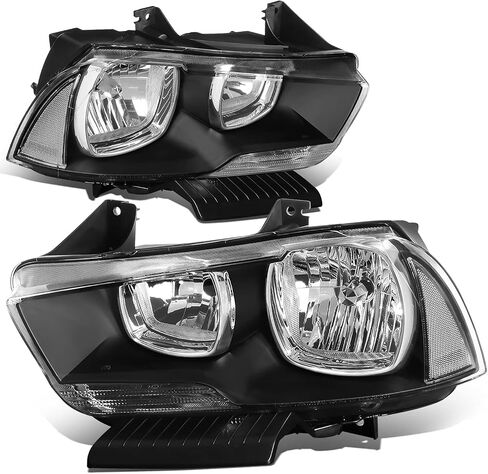 DNA MOTORING HL-OH-CHA11-BK-CL1 Black Housing Headlights Compatible with 11-14 Charger in Saudi Arabia