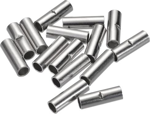 MECCANIXITY Non-Insulated Butt Crimp Terminals 8 AWG for Electrical Wire Splice DIY, Pack of 30 in Saudi Arabia