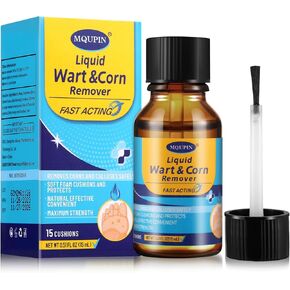 Wart & Corn Remover Liquid with Salicylic Acid, Fast Acting Wart Removal for Plantar Wart, Flat Wart, Common Wart, Corn, Callus