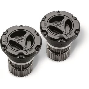 WARN 95060 Premium Manual Locking Hub with Stainless Steel Dial, Dual Seals and 35 Splines, Black, 1 Pair