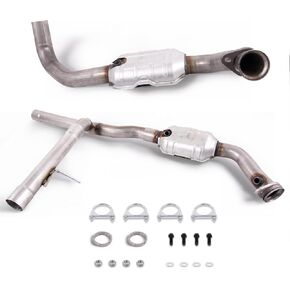 Left ＆ Right Catalytic Converter Compatible with 2004 2005 2006 2007 2008 Ford F150 5.4L V8 4WD, Replace# 645471 53522 645829 54307(EPA Compliant)
