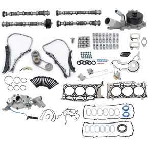 Camshaft Rocker Arms Lifters Timing Chain Kit Replacement for Grand Cherokee 3.6L 2011-2016 05184377AF 5184357AE 68252670AB 5184498AD