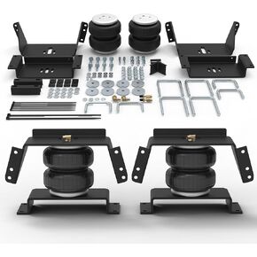طقم تعليق أكياس الهواء من DEEAGLE لـ 1969-2004 Ford F-250 F-350، 1975-1996 Ford F-150، 1994-2002 Dodge Ram 1500 2500 3500، وسائد هوائية مساعدة خلفية للقطر 5000 رطل (DESK57215)