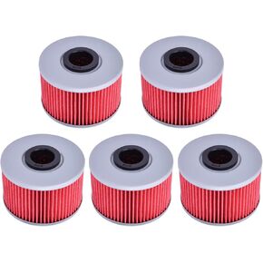 5pcs HF114 Oil Filter 15412-HP7-A01 for Honda SXS1000 Pio/neer 1000 SXS1000 TRX420 FA Fourtrax Rancher AT 2009-2023 TRX420FPA TRX500 FA Four/trax