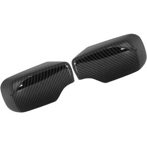 2pcs Rearview Mirror Cover for BMW 3 Series E46 318i 320i 325i Car Mirror Covering Cap Exterior Parts Replacement Modification Carbon Fiber Pattern Replacement