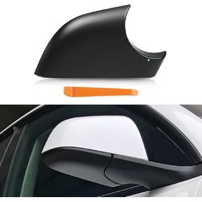 JDMON Front Wing Mirror Cover Holder Lower Tray Replacement For Tesla Model 3 2017 2018 2019 2020 2021 2022 (Black Right passenger side)