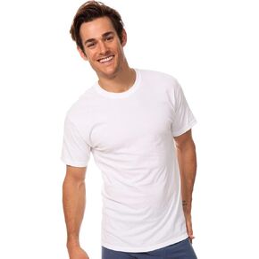 Hanes Classics White Crew Neck T-Shirt 3-Pack 3-Pack, White, L