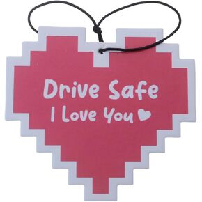 Hanging Car Air Freshener Long Lasting Car Fragrance Scented Cards Aromatherapy Tablets Deodorizer Car Accessories Gifts For Men Husband Boyfriend-Drive Safe I Need You Here With Me