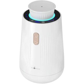 Car Diffuser, Smart Car Air Freshener - Car Odor Eliminator,Zero Residues, Waterless, Rechargeable Intelligent Car Aroma Diffuser with Adjustable Intensity (Silver-White)