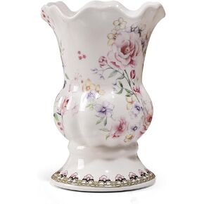 Unique Handmade ice Cracked Ceramic Pink Vase, Modern Dried Flower Vases, Home Decor for Centerpieces Wedding Dinner Table Party Living Room Office Bedroom.