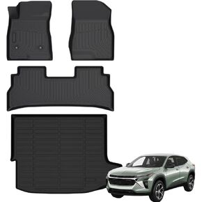 Car Floor Mats and Cargo Liner for 2024 2025 Chevy Trax & 2024 Buick Envista, Trax TPE Floor Liner, Trax Odorless Anti-Slip Interior Accessories