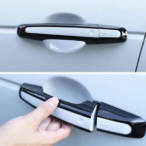 ZiWen Gloss Black Door Handle Cover Protector Trim for Land Rover Range Rover Sport Discovery Jaguar XE XF E-Pace F-Pace (Gloss Black)