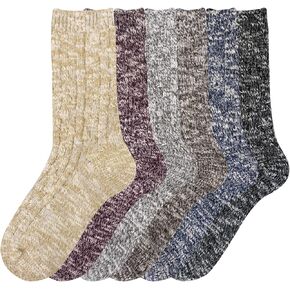 6 أزواج من الجوارب الشتوية الدافئة للسيدات - جوارب حرارية سميكة محبوكة in Kuwait