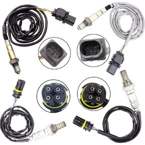 4x Air Fuel Ratio Oxygen O2 sensor for BMW 335i 2007-2011 3.0L BMW 335i xDrive 2009-2011 3.0L Upper Lower Upstream + Downstream