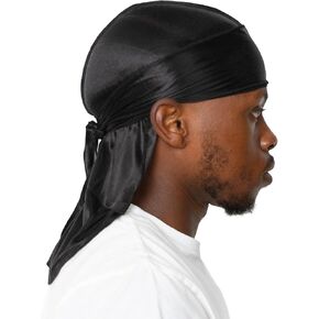 The Dons - Well-Crafted Silk Durag for Men, Comfort Fit Do Rags in Varied Colors, Hair Hydration, Moisture & Wave Retention