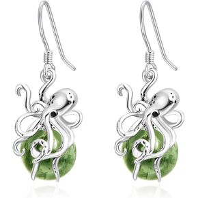 AENEAS Octopus Earrings for Women Sterling Silver Drop Dangle Earrings Octopus Jewelry Christmas Gift for Women