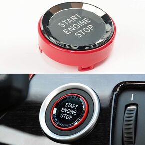 crystal style engine start stop switch ignition button fit E chassis code E60 E90 E91 E92 E93 E84 E70 E71 E72 E83 E89 accessories (red)