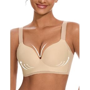 حمالات صدر للنساء تضيف 2 كوب من تي شيرت لاسلكي مبطن ومبطن بومبشيل للاستخدام اليومي in Kuwait