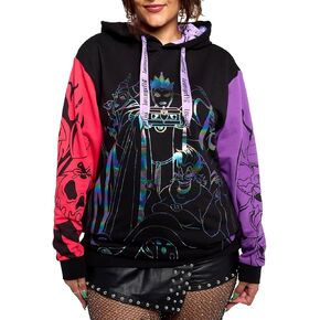 Loungefly Disney Villains Color Block Hooded Sweatshirt