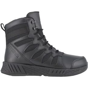 Reebok Men's Rb4355 Floatride Energy 6" Tactical Boot with Side Zipper Black Military