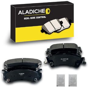 8Pcs Front Rear Ceramic Disc Brake Pads Set Compatible with Chevy Astro Avalanche Silverado 1500 HD Suburban 1500 Tahoe, for GMC Safari Sierra 1500 HD Yukon/Yukon XL 1500