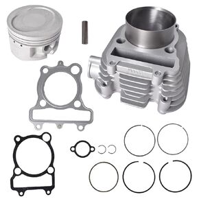 Cylinder Piston Head Gasket Top End Kit Repalcement for Yamaha Timberwolf 250 YFB250 YFB250FW 4x4 1992-2000