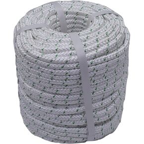 3/8 inch Arborist Bull Rope 4800Lbs Breaking Strength 200 Feet New Braided Polyester Rope