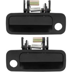 LUJUNTEC Exterior Door Handles Front Driver Passenger Side Replacement for 1997-2001 for Toyota Camry Black(2pcs)