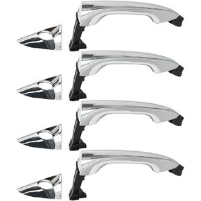 UOIENRT 8Pcs 826513X010 Chrome Exterior Door Handle Set Replacement for Hyundai Elantra 2011 2015