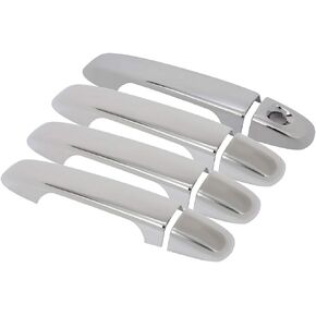 SCITOO Pack of 4 Front Rear Left Driver and Right Passenger Side Chrome Exterior Outside Outer Door Handle Covers for 2012-2017 for Toyota Camry