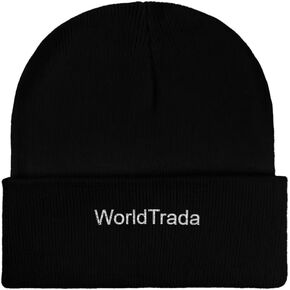WorldTrada Unisex Knit Beanie Hat for Men and Women, Black