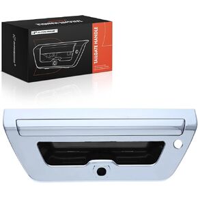 A-Premium Tailgate Handle Liftgate Latch Handle with Camera Hole Compatible with Ford F-150 F150 2015 2016 2017, Chrome