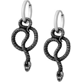 HAQUIL Snake Earrings, Gothic Vintage Retro Snake Serpent Totem Hoop Dangle Drop Earrings, Snake Jewelry Gift