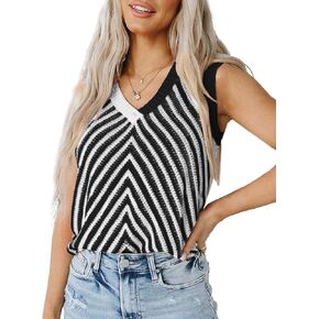 SHEWIN Womens Sweater Vest Knit Tank Tops for Women Sleeveless Shirts Summer Tops