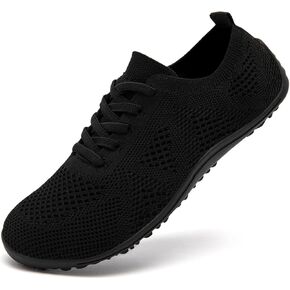 Women's Barefoot Shoes Walking Sports Zero Drop Sole Running Casual Sneakers Slip On Breathable Soft Fashion House Shoes White