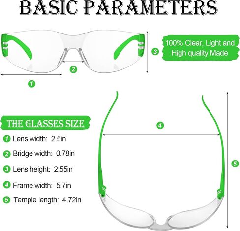 100 Pack Bulk Protective Safety Glasses Clear Lens Splash Proof Eye Protection Goggles Scratch and Impact Resistant Eyewear for Women Men Work Construction Science Lab Shooting in Kuwait