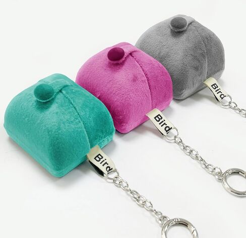 BirdNest Travel Jewelry Ring Box with Keychain,Houndstooth Portable Jewelry Case,Mini Jewelry Organizer Holder for Rings,Earrings,Bracelet,Headset (2-PACK) in Saudi Arabia