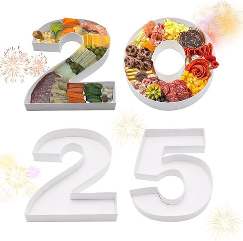 8inch 2024 of Class Graduation Cardboard Number Fillable Charcutrerie Board Sweet Treat Party Decorative Box (GRAD), sh-grad24 in Saudi Arabia