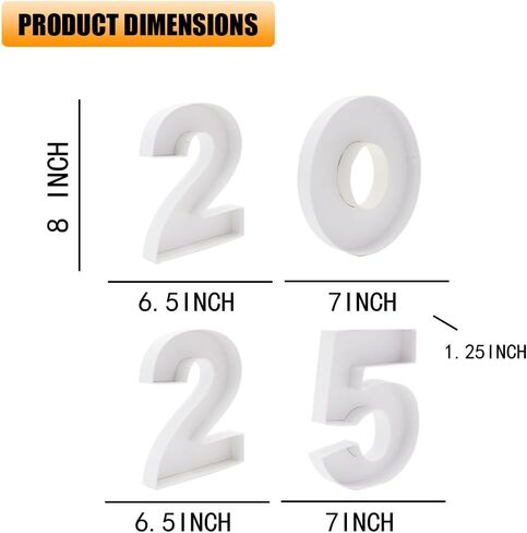 8inch 2024 of Class Graduation Cardboard Number Fillable Charcutrerie Board Sweet Treat Party Decorative Box (GRAD), sh-grad24 in Saudi Arabia