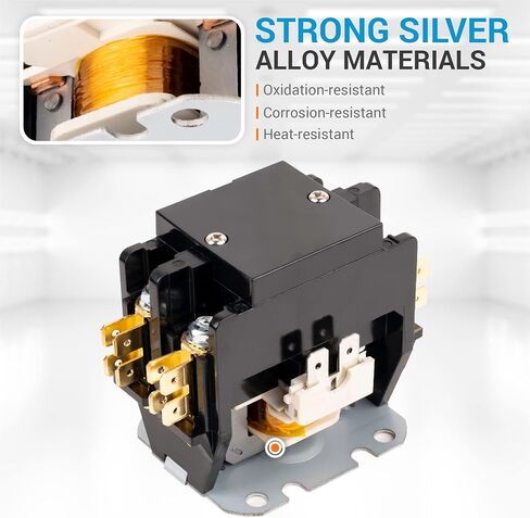 BlueStars Ultra Durable 1 Pole Contactor 40 Amp 24VAC Coil - Compatible for Relays, Air Conditioner, Heat Pump, Refrigeration Systems in Saudi Arabia
