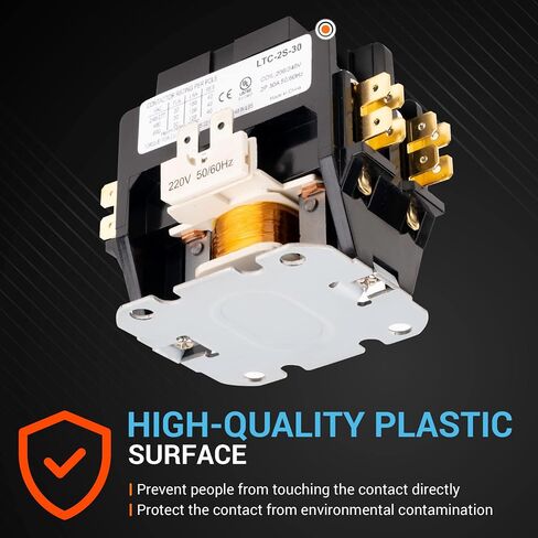 BlueStars Ultra Durable 1 Pole Contactor 40 Amp 24VAC Coil - Compatible for Relays, Air Conditioner, Heat Pump, Refrigeration Systems in Saudi Arabia
