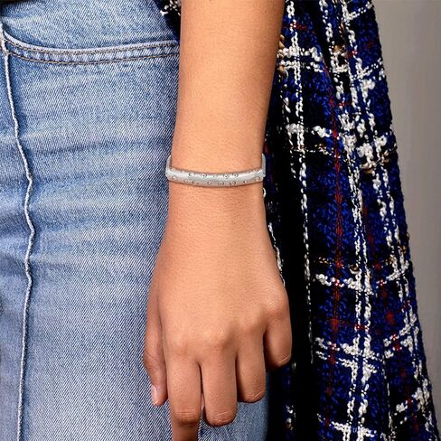 Adjustable Bracelet for Women Bangles 18K Gold Plated Stainless Steel Dainty Cubic Zirconia Chain Slider Bolo Bracelets for Women Mom Brithday Gift 5-9 Inch in Saudi Arabia