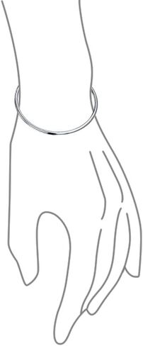 شخصية عادي بسيط جولة مربع حافة مسطحة طبقات التراص قوي 2-3MM تسلق.925 الفضة الاسترليني الإسورة مجموعة سوار للنساء في سن المراهقة للتخصيص in Kuwait