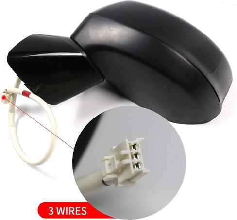 Marretoo for Honda Civic Side Mirror Driver Side(LH) Assembly 2012 2013 2014 2015 Power |Replacement For HO1320261 76202TR0A01 (3 Pins) for Honda Civic Accessories in Kuwait