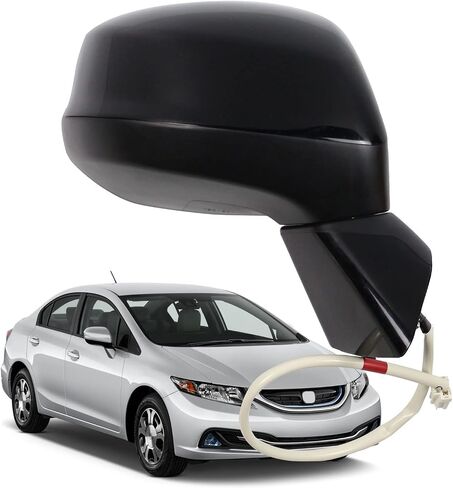 Marretoo for Honda Civic Side Mirror Driver Side(LH) Assembly 2012 2013 2014 2015 Power |Replacement For HO1320261 76202TR0A01 (3 Pins) for Honda Civic Accessories in Saudi Arabia