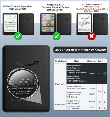 MoKo 2 Pack Screen Protector for 7" Kindle Paperwhite 12th Gen 2025/2024 | for Kindle Colorsoft 2024/2025, Anti-Glare, High Clarity, Fingerprint Resistant, Clear Slim Film, Matte Kindle Accessories in Saudi Arabia