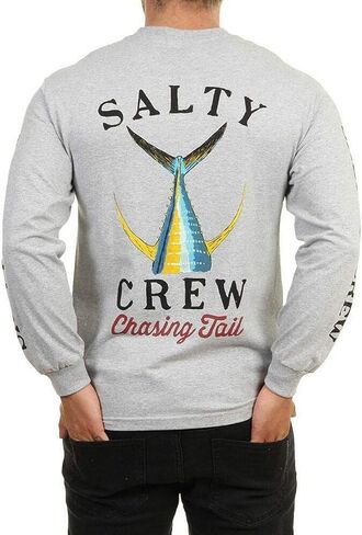 تي شيرت بأكمام طويلة ذو ذيل مالح من Salty Crew، رياضي منقط SM in Kuwait