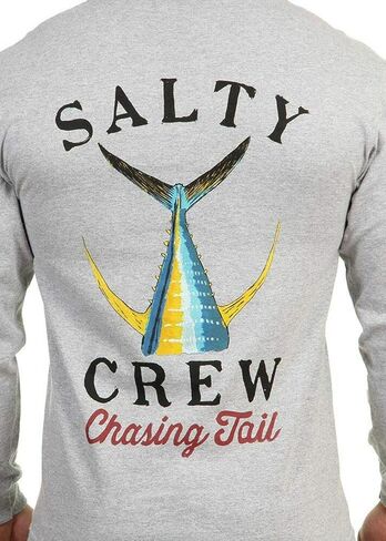 تي شيرت بأكمام طويلة ذو ذيل مالح من Salty Crew، رياضي منقط SM in Kuwait
